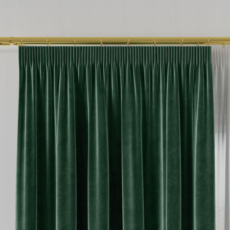 VELVET Tkanina dekoracyjna, wysokość 280cm, kolor 107 ciemny zielony VELVET/TZP/107/000280/1