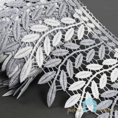 Dwukolorowa gipiura w listki szerokość 15 cm