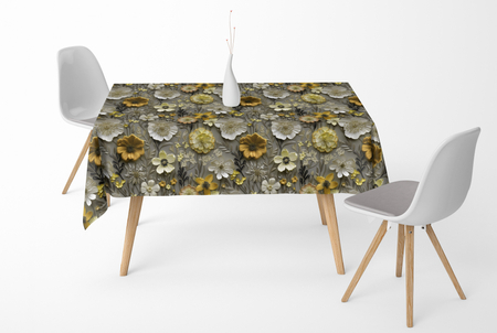 Zasłona z motywem kwiatowym