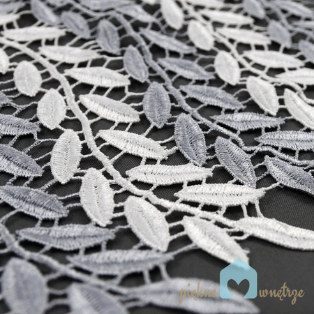 Dwukolorowa gipiura w listki szerokość 15 cm