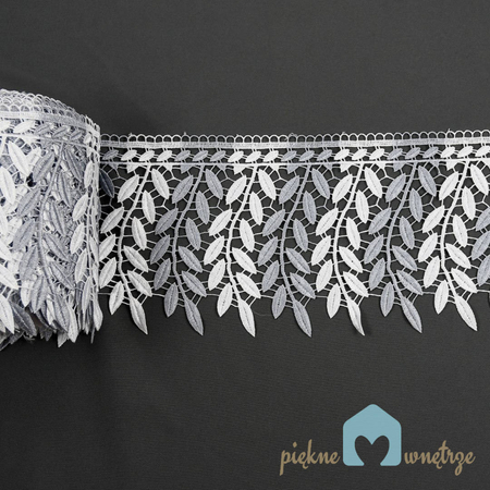 Dwukolorowa gipiura w listki szerokość 15 cm