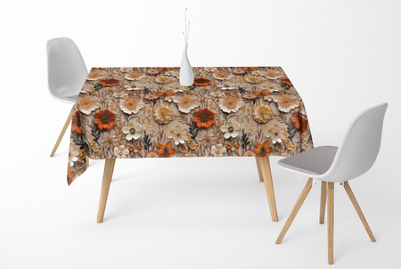 Zasłona z motywem kwiatowym