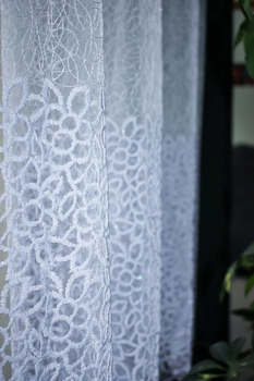 Firana na metry | Markizeta haftowana | Tłuczone szkło | 250 cm