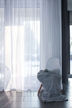 Firana lniana na metry | nabłyszczana | typu len soft | 300 cm