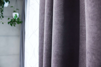 Tkanina na metry welwet | Szara| 280 cm