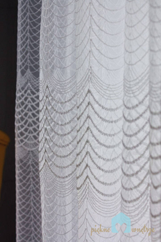 Firana tiulowa 1291 | Pawie oko - szyta na miarę