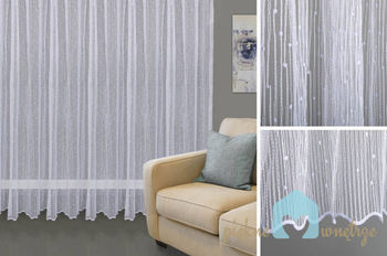 Firana Fantazyjna | Deszczyk nabłyszczany - szyta na mierę