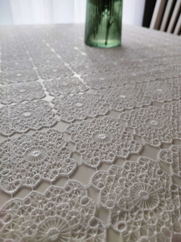 Bieżnik prostokątny biały z gipiury 60x120 cm