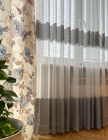 markizeta z szarą gipiurą na metry (Julia)