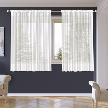 Elegancka firana na taśmie z woalu | 150x250 cm