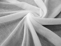 Woal biały kreszowany na metry 