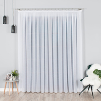 Firana z kreszowanego woalu - szyta na miarę