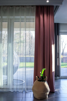 Gotowa welwetowa zasłona pudrowy róż 250x145