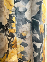 żółte kwiaty zasłona na metry