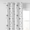 MROZIK Tkanina dekoracyjna NINA WODOODPORNA, szerokość 155cm, kolor 004 czarno-srebrny D00036/NIW/004/155000/1